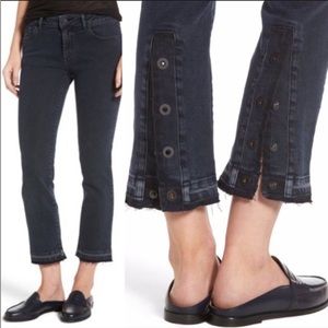 DL1961 Mara Straight‎ Ankle Jeans with Button Hem Sz. 29